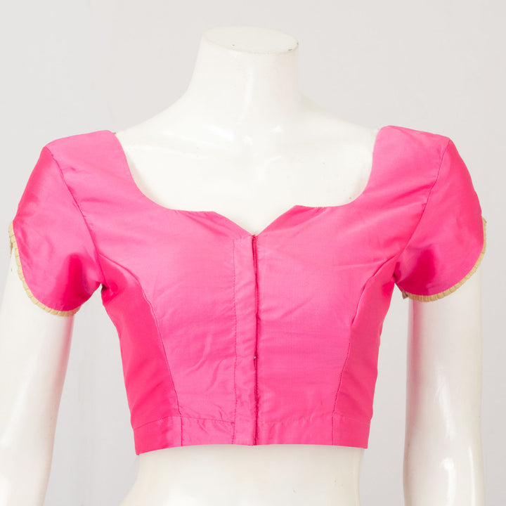 Pink Handcrafted Silk Blouse - Avishya