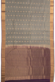 Grey Kanjivaram Pure Silk Saree 10076079