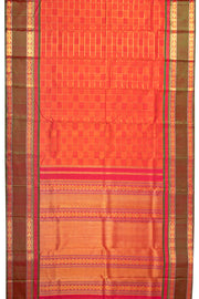 Orange Kanjivaram Pure Silk Saree 10076140