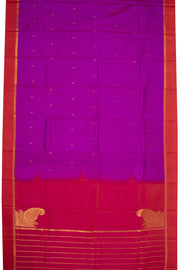 Purple Kanjivaram Pure Silk Saree 10076080