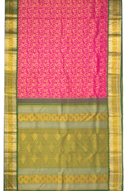Magenta Pink Knakjivaram Pure Silk Saree 10077172