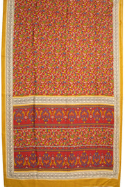 Red Kashmiri Printed Silk Saree 10075994