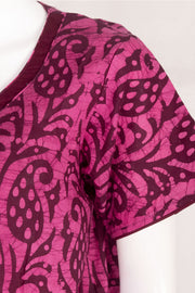 Pink Batik Printed Cotton Nightwear 10076179