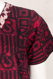 Pink Batik Printed Cotton Nightwear 10076181