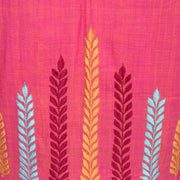 Peach Embroidered Cotton Blouse 10069465 - Avishya