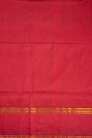Flame Orange Handloom Kanchi Silk Cotton Saree with Buttas And Rudhraksham Motifs 10076562