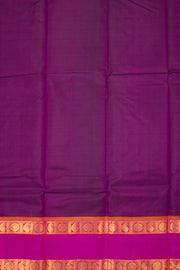 Evergreen Moss Green Kanjivaram Pure Silk Saree With Stripes Design And Thandavalam Border 10076757