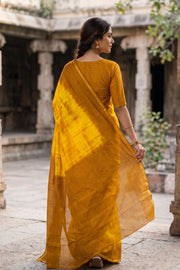Yellow Sungudi Cotton Saree 10078021