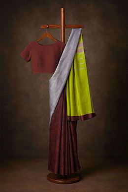 Multicolor Handloom Chanderi Saree 10075512