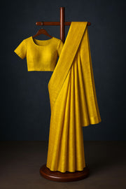 Gold Handwoven Chanderi Tissue Saree 10075510