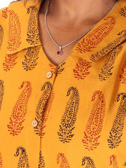 Yellow Bagh Printed Women Sleeveless Shirt 10077183