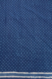 Indigo Blue Dyed Mulmul Cotton Saree 10075058