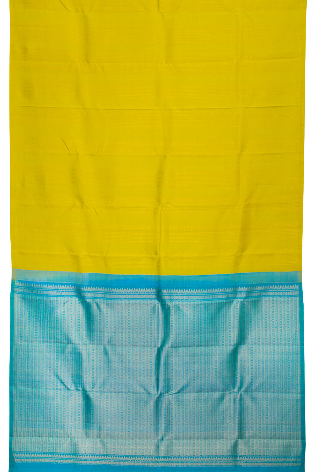 Yellow Pure Zari Kanjivaram Silk Saree 10062473