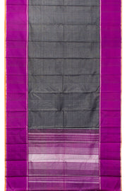 Black Pure Zari Kanjivaram Silk Saree 10062483