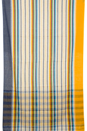 White Handloom Dhaniakhali Cotton Saree 10062560