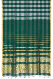 Black Handloom Maheswari Silk Cotton Saree 10062632