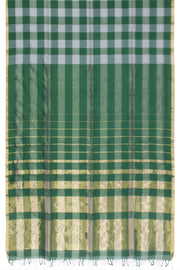 Green Handloom Maheswari Silk Cotton Saree 10062633