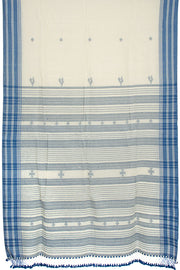 White Handloom Bhujodi Kala Cotton Saree 10062746