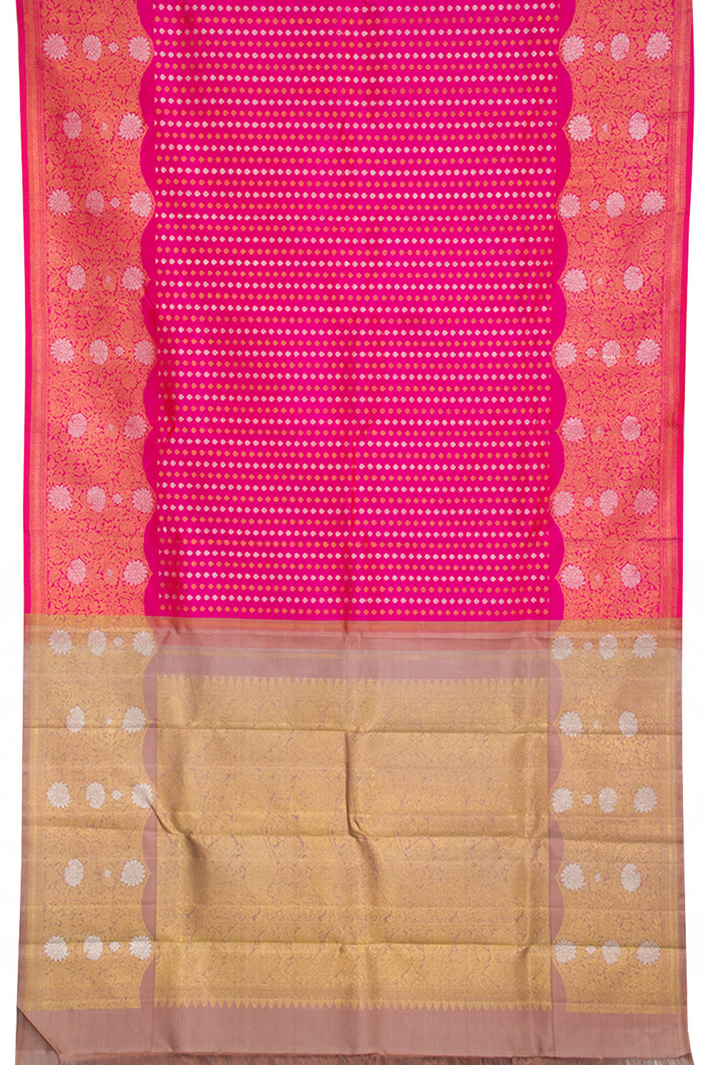 Magenta Pure Zari Kanjivaram Silk Saree 10062779