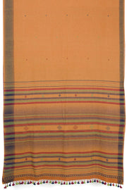Dark Peach Orange Handloom Bhujodi Kala Cotton Saree 10063040
