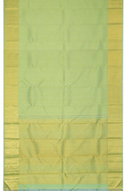 Wild Willow Green Pure Zari Bridal Kanjivaram Silk Saree 10063052