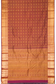 Maroon Pure Zari Bridal Kanjivaram Silk Saree 10063066