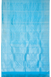 Bright Sky Blue Pure Zari Kanjivaram Silk Saree 10063070