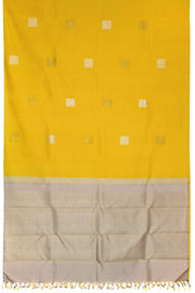 Butterscotch Yellow Handloom Pure Zari Kanjivaram Silk Saree 10063136