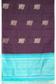 Congo Brown Pure Zari Kanjivaram Silk Saree 10063144