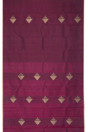 Maroon Pure Zari Jacquard Kanjivaram Silk Saree 10063146