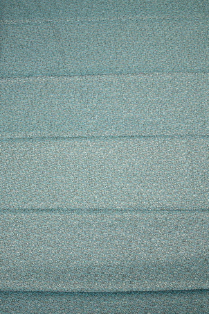Cyan Blue Banarasi Cotton Salwar Suit Material
