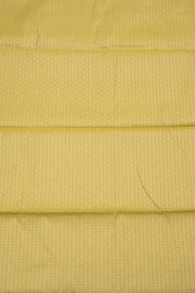 Lemon Yellow Banarasi Cotton Salwar Suit Material 