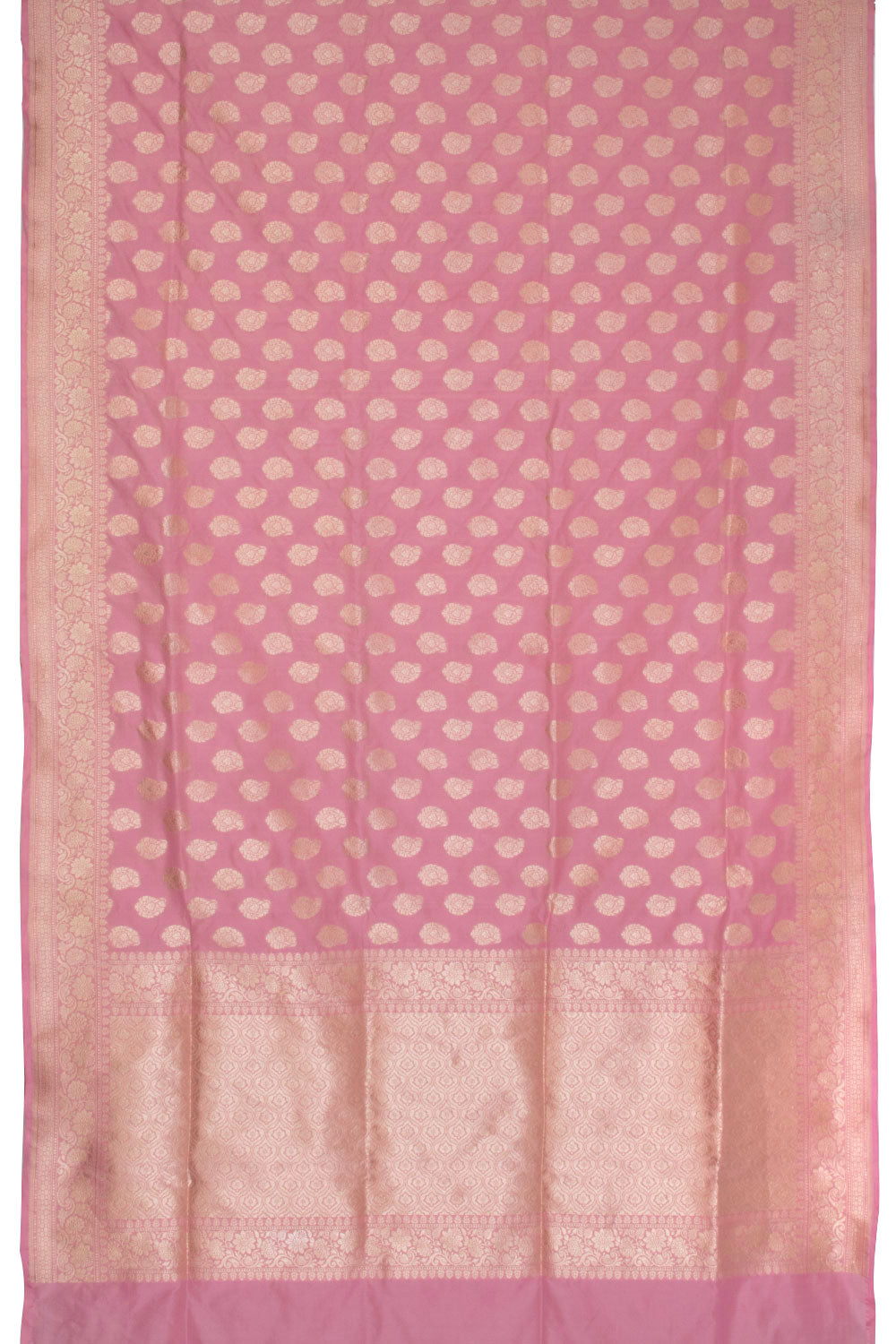 Shell Pink Handloom Banarasi Katan Silk Saree 10063202