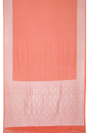 Peach Handcrafted Banarasi Khaddi Georgette Saree 10063213