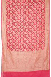 Handcrafted Pink Banarasi Georgette Saree