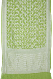 Green  Banarasi Katrua Georgette Saree