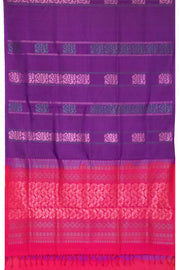 Eggplant Purple Handloom Kanjivaram Soft Silk Saree 10063251