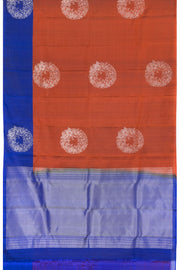 Chestnut Brown Handloom Kanjivaram Soft Silk Saree 10063256