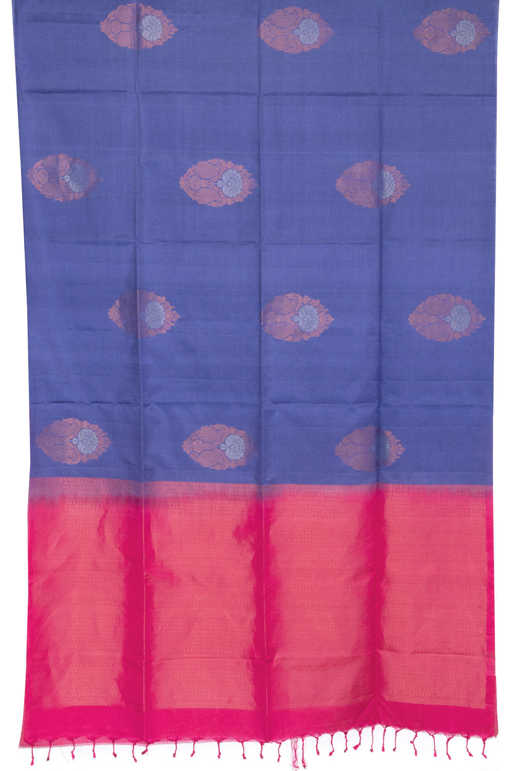 Blue Handloom Kanjivaram Soft Silk Saree 10063294