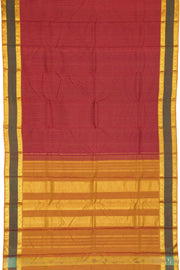 Carmine Red Pure Zari Kanjivaram Silk Saree 10063312