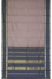 Rosy Brown Pure Zari Korvai  Kanjivaram Silk Saree 10063338