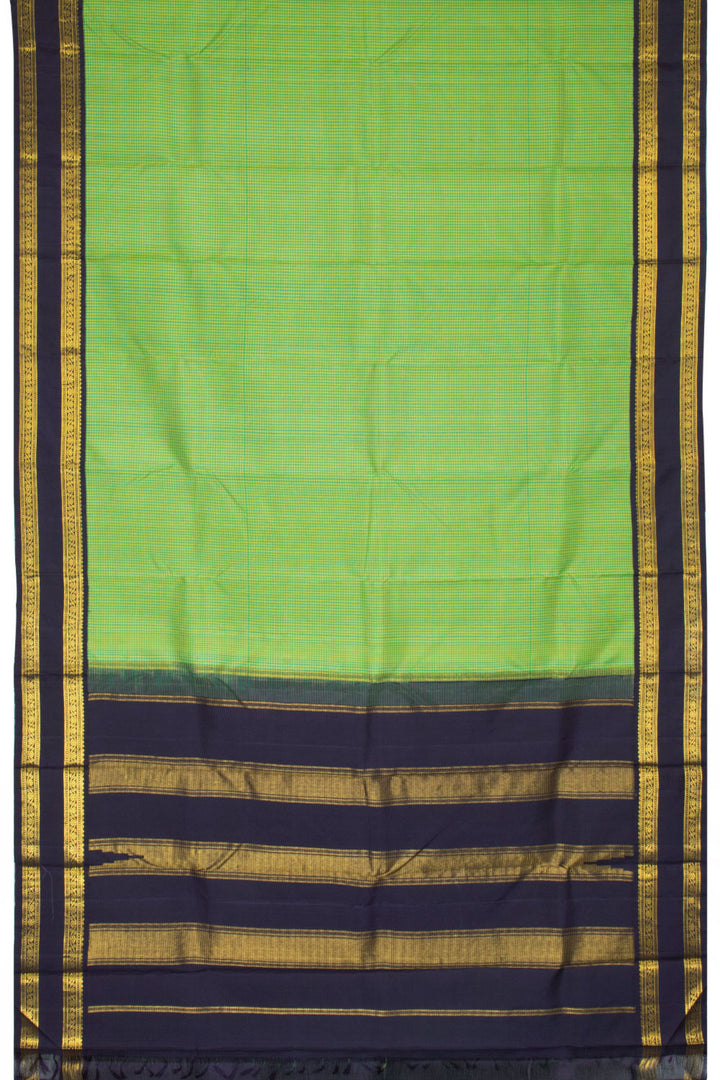 Green Pure Zari Kanjivaram Silk Saree 10063351