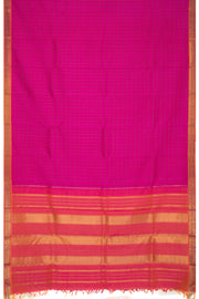 Magenta Pure Zari Kanjivaram Silk Saree 10063371
