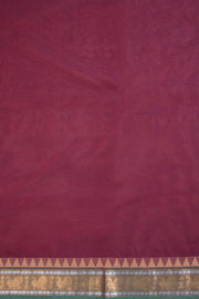  Red Handwoven Kanchi Cotton Saree - Avishya