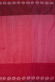 Pink Kantha Embroidered Cotton Saree - Avishya