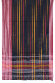  Black Handloom Dhaniakhali Cotton Saree - 10063547