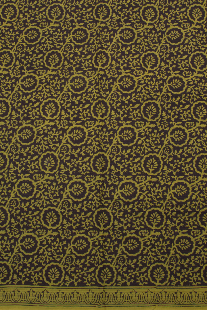 Green Bagh Printed Cotton 3-Piece Salwar Suit Material 10063584