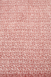 Peach with Black Bagh Printed Cotton 3-Piece Salwar Suit Material - 10063595