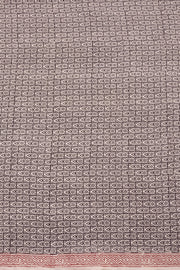 Peach and Black Bagh Printed Cotton 3-Piece Salwar Suit Material - 10063597