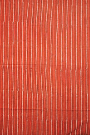 Orange Dabu Printed Cotton Salwar Suit Material - Avishya